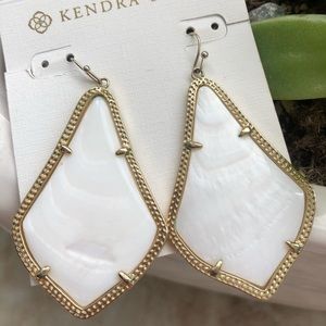 Kendra Scott Alexandra earrings in Ivory